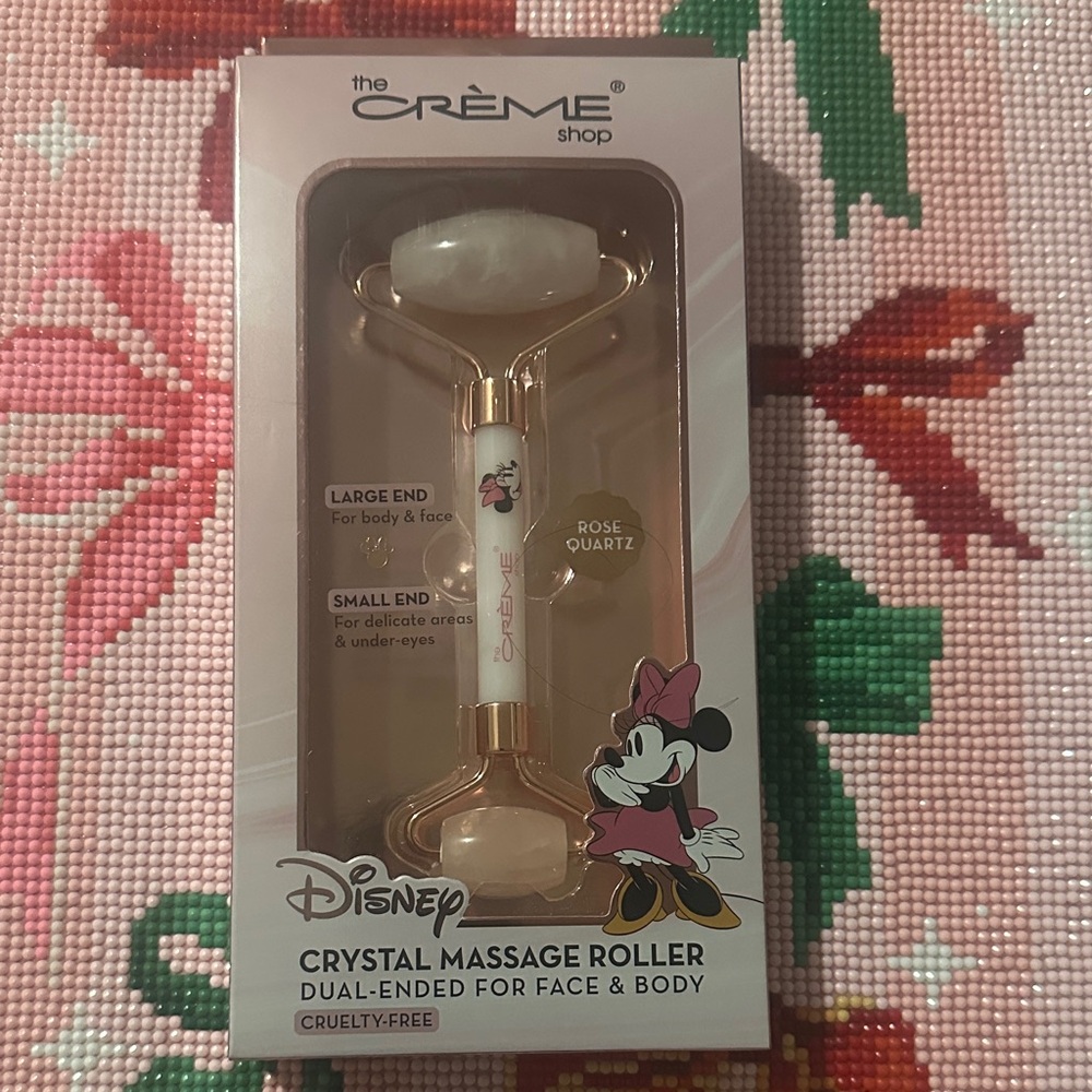 The Crème Shop Crystal Massage Roller - Rose Quartz